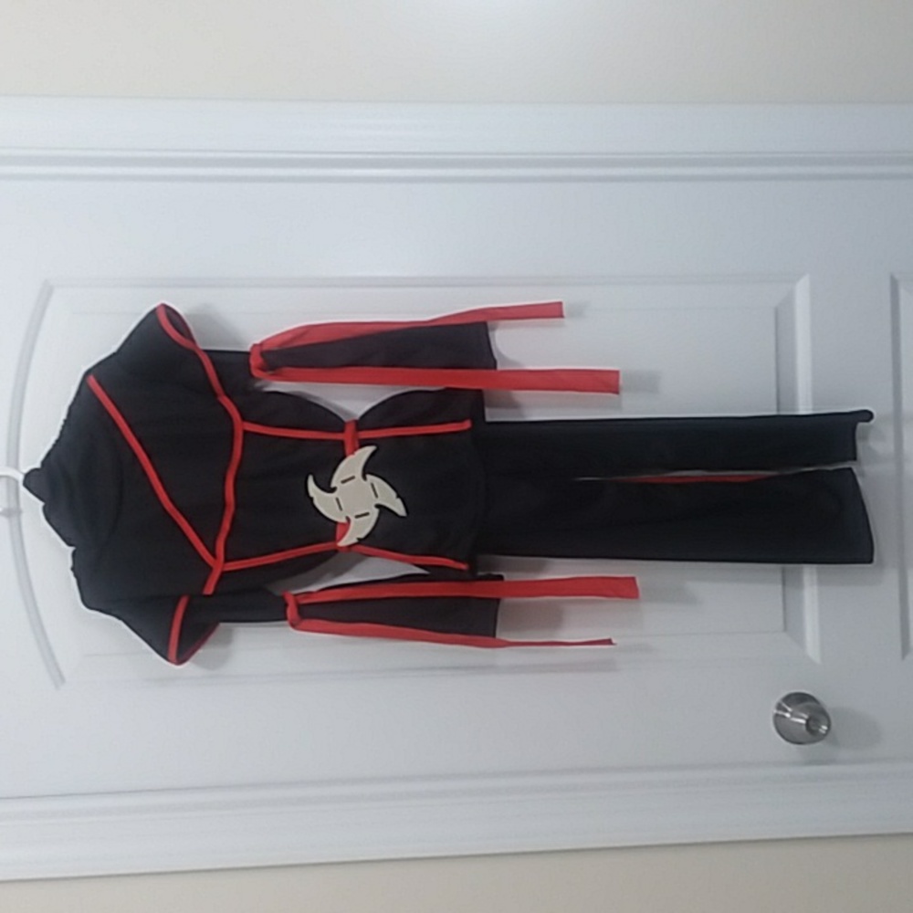 Kids Black & Red Ninja Costume